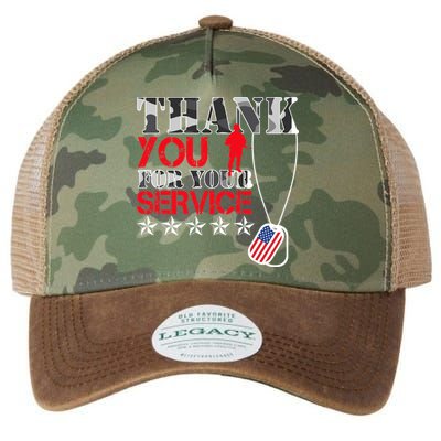 Thank You For Your Service Legacy Tie Dye Trucker Hat