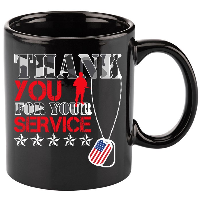 Thank You For Your Service 11oz C Handle Ceramic Mug
