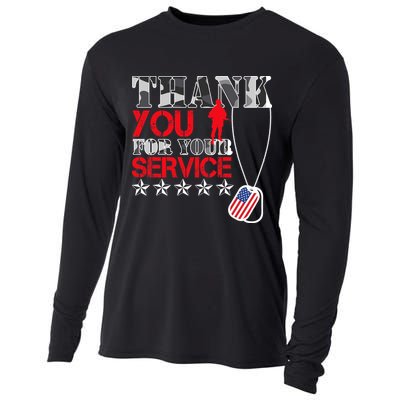 Thank You For Your Service Cooling Performance Long Sleeve Crew