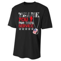 Thank You For Your Service Performance Sprint T-Shirt