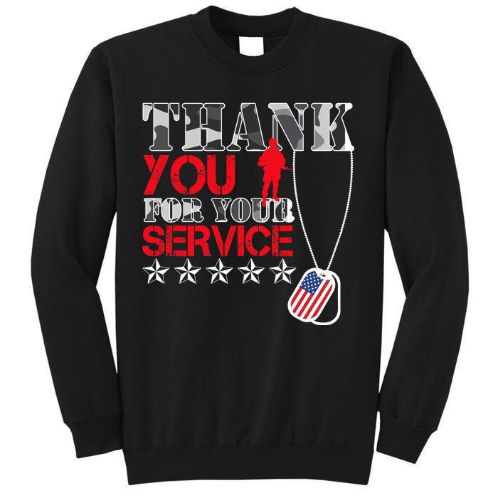 Thank You For Your Service Tall Sweatshirt