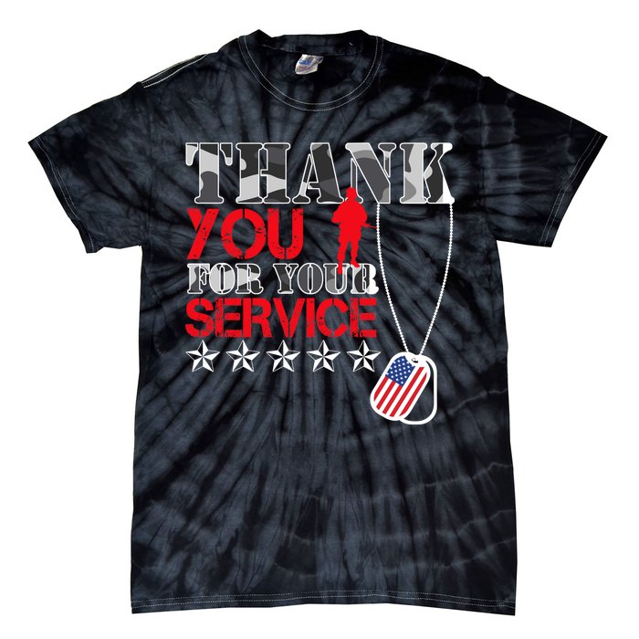 Thank You For Your Service Tie-Dye T-Shirt