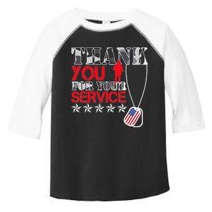 Thank You For Your Service Toddler Fine Jersey T-Shirt