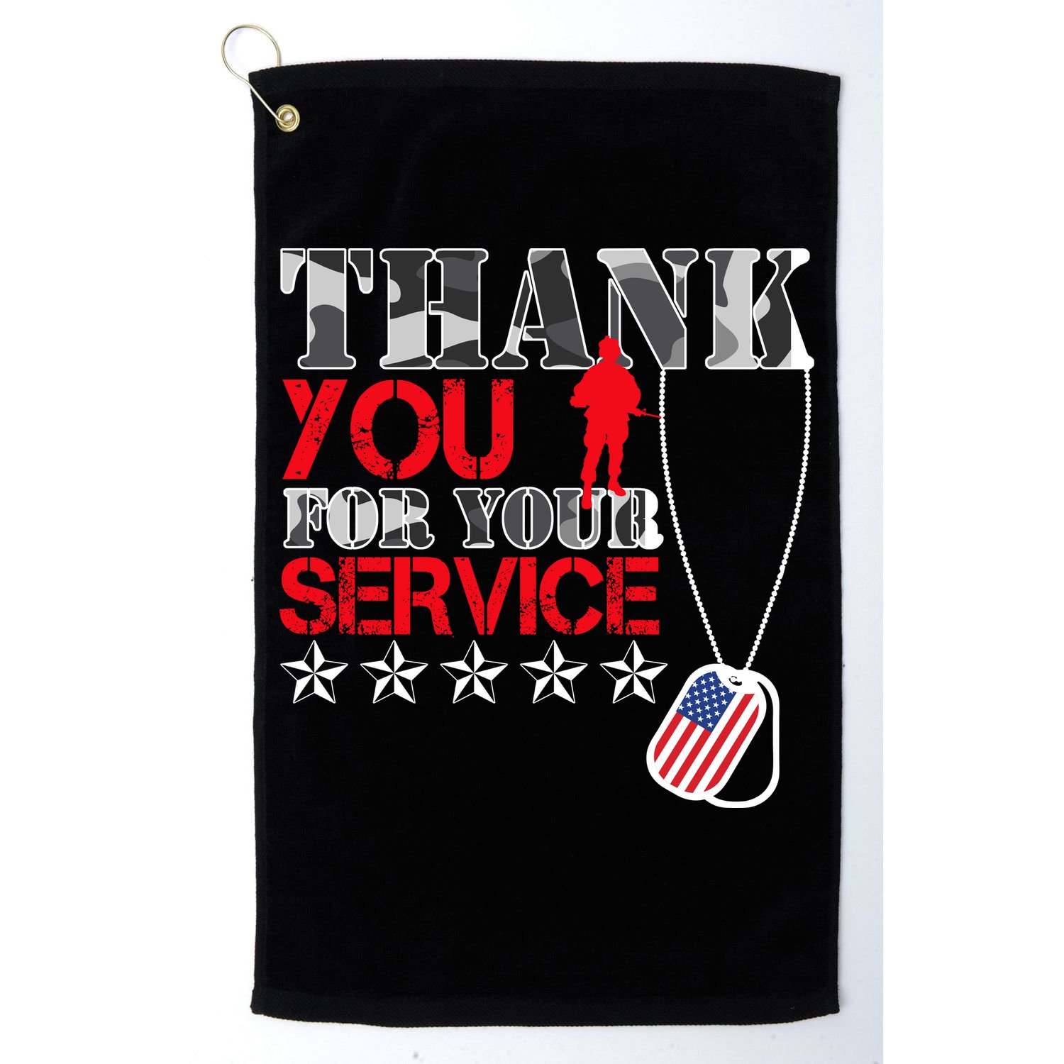 Thank You For Your Service Golf Towel
