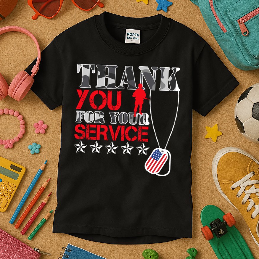 Thank You For Your Service Kids T-Shirt