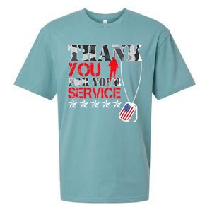 Thank You For Your Service Sueded Cloud Jersey T-Shirt