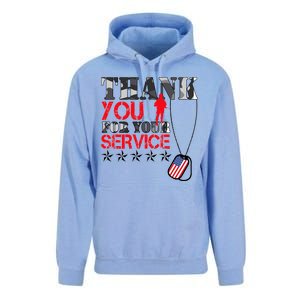 Thank You For Your Service Unisex Surf Hoodie