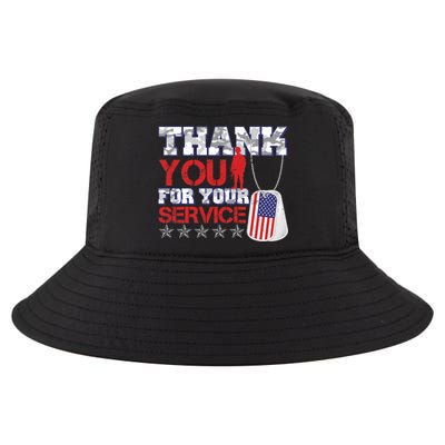 Thank You For Your Service Veterans Day Cool Comfort Performance Bucket Hat