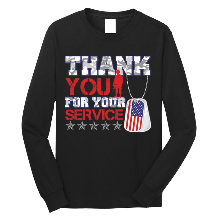 Thank You For Your Service Veterans Day Long Sleeve Shirt