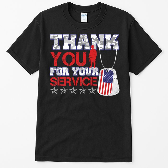 Thank You For Your Service Veterans Day Tall T-Shirt