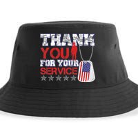 Thank You For Your Service Veterans Day Sustainable Bucket Hat