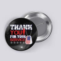 Thank You For Your Service Veterans Day Button