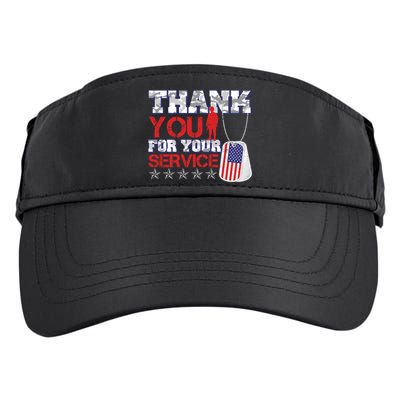 Thank You For Your Service Veterans Day Adult Drive Performance Visor