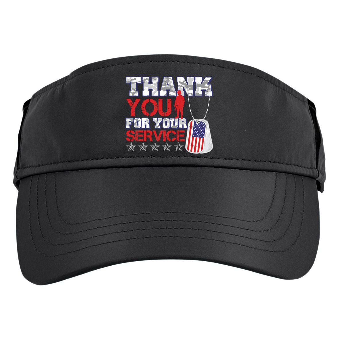 Thank You For Your Service Veterans Day Adult Drive Performance Visor