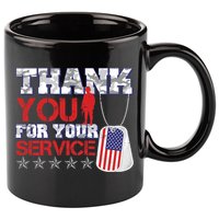 Thank You For Your Service Veterans Day 11oz C Handle Ceramic Mug