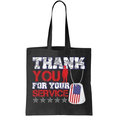 Thank You For Your Service Veterans Day Tote Bag