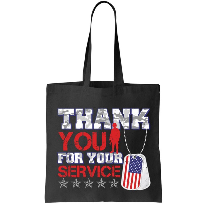 Thank You For Your Service Veterans Day Tote Bag