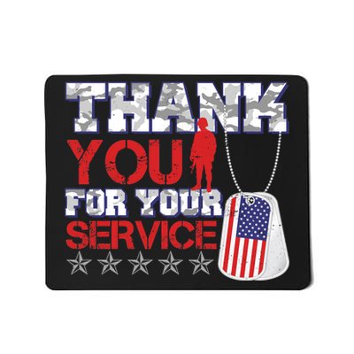 Thank You For Your Service Veterans Day Mousepad