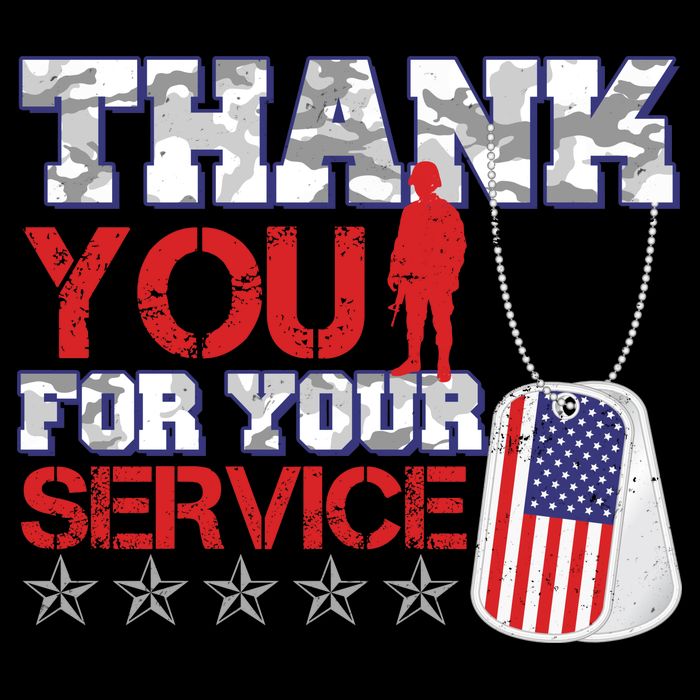 Thank You For Your Service Veterans Day Poster
