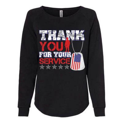 Thank You For Your Service Veterans Day Womens California Wash Sweatshirt