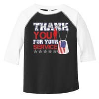 Thank You For Your Service Veterans Day Toddler Fine Jersey T-Shirt