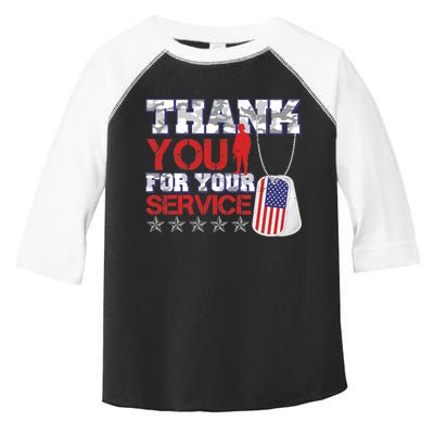 Thank You For Your Service Veterans Day Toddler Fine Jersey T-Shirt