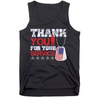 Thank You For Your Service Veterans Day Tank Top