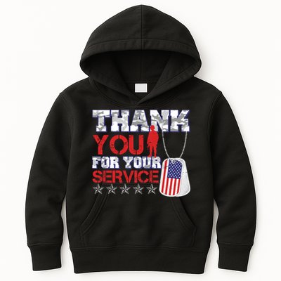 Thank You For Your Service Veterans Day Kids Hoodie
