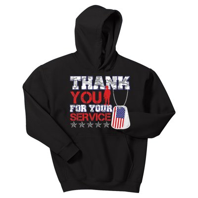 Thank You For Your Service Veterans Day Kids Hoodie