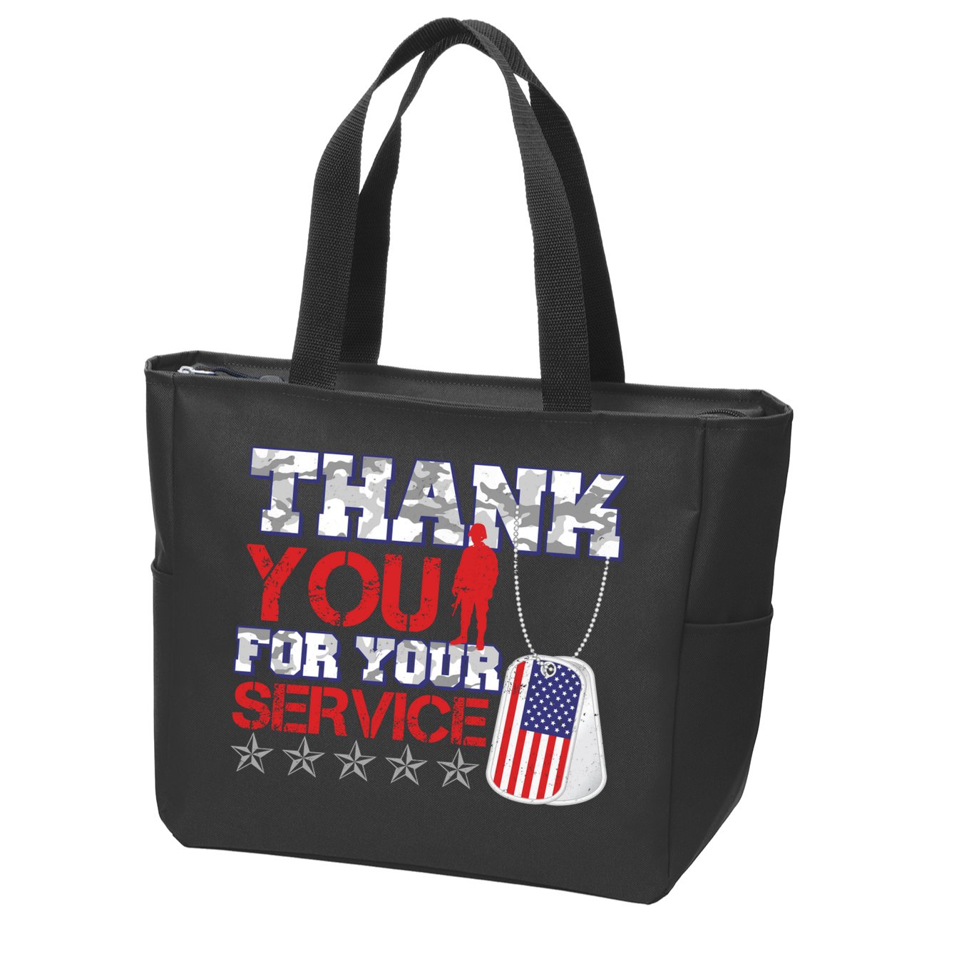 Thank You For Your Service Veterans Day Zip Tote Bag