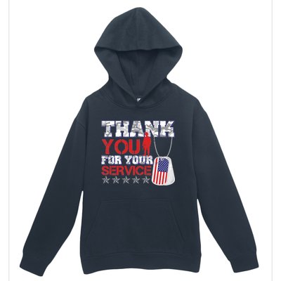 Thank You For Your Service Veterans Day Urban Pullover Hoodie