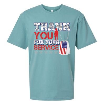 Thank You For Your Service Veterans Day Sueded Cloud Jersey T-Shirt