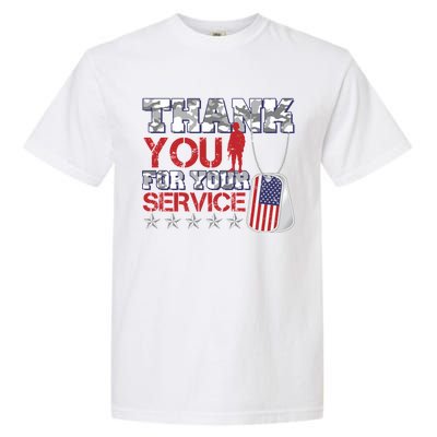 Thank You For Your Service Veterans Day Garment-Dyed Heavyweight T-Shirt