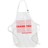 Thank You Have A Nice Day Grocery Bag Funny Apron