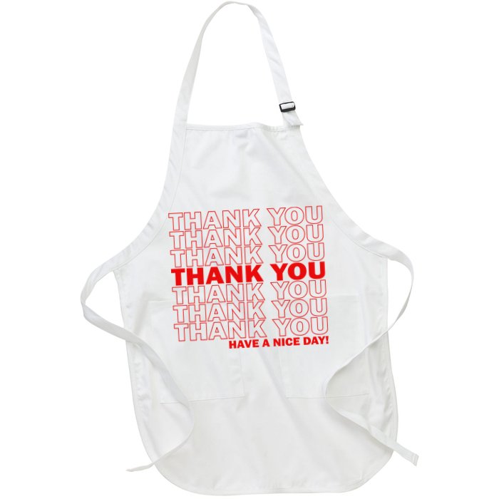 Thank You Have A Nice Day Grocery Bag Funny Apron