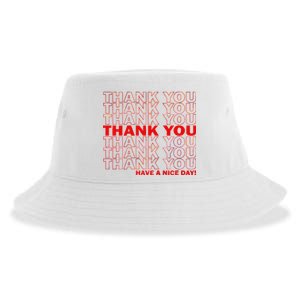 Thank You Have A Nice Day Grocery Bag Funny Sustainable Bucket Hat