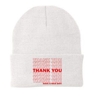 Thank You Have A Nice Day Grocery Bag Funny Knit Cap Winter Beanie