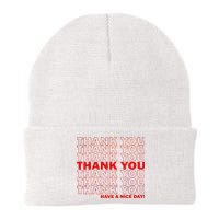 Thank You Have A Nice Day Grocery Bag Funny Knit Cap Winter Beanie