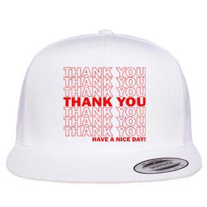 Thank You Have A Nice Day Grocery Bag Funny Flat Bill Trucker Hat