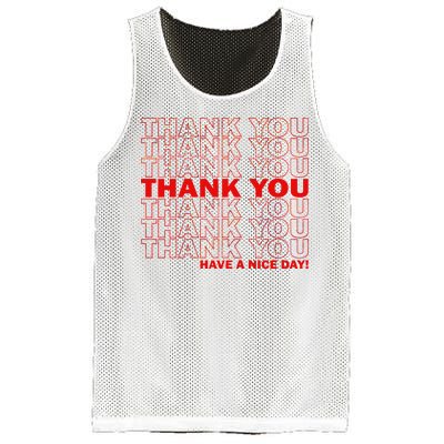 Thank You Have A Nice Day Grocery Bag Funny Mesh Reversible Basketball Jersey Tank