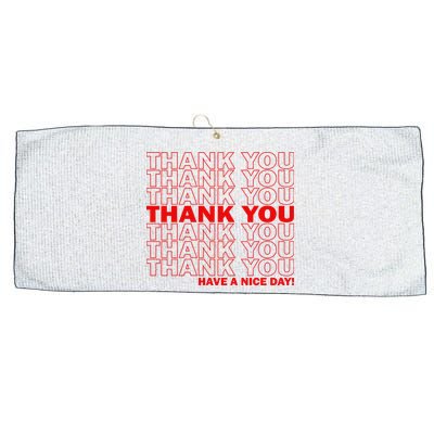 Thank You Have A Nice Day Grocery Bag Funny Large Microfiber Waffle Golf Towel