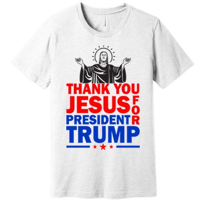 Thank You Jesus For President Trump Premium T-Shirt
