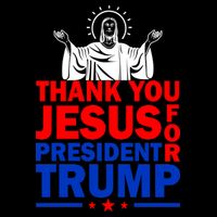 Thank You Jesus For President Trump Cooling Performance Crew T-Shirt