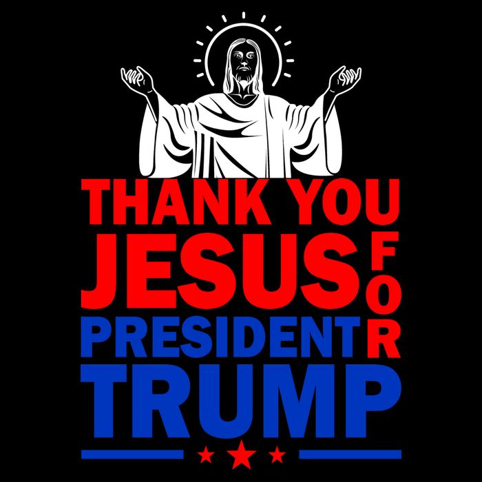 Thank You Jesus For President Trump Cooling Performance Crew T-Shirt