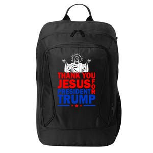 Thank You Jesus For President Trump City Backpack