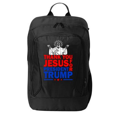 Thank You Jesus For President Trump City Backpack