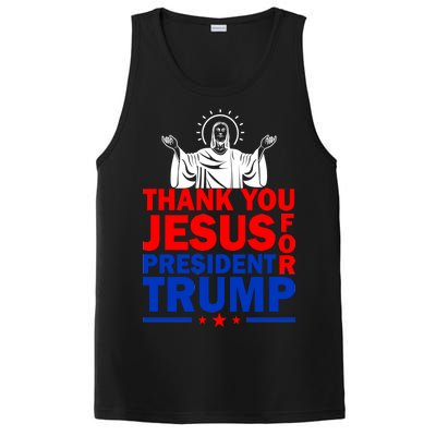 Thank You Jesus For President Trump PosiCharge Competitor Tank