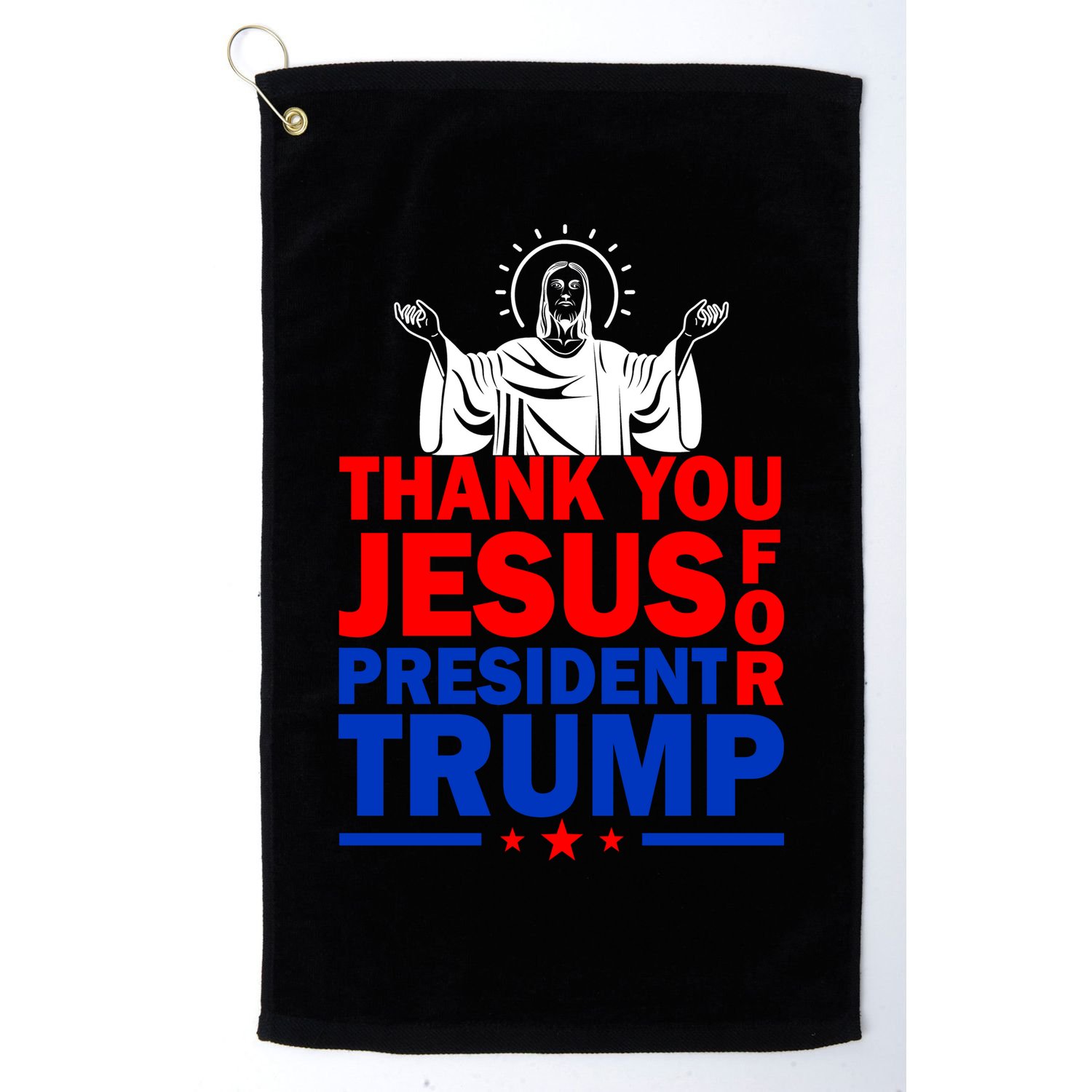 Thank You Jesus For President Trump Golf Towel
