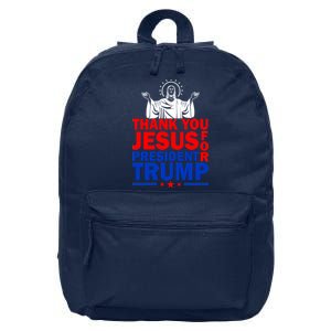 Thank You Jesus For President Trump 16 in Basic Backpack