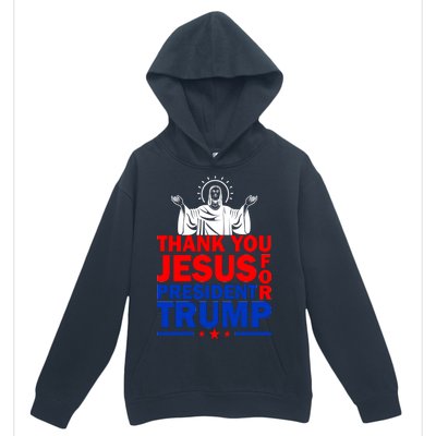 Thank You Jesus For President Trump Urban Pullover Hoodie